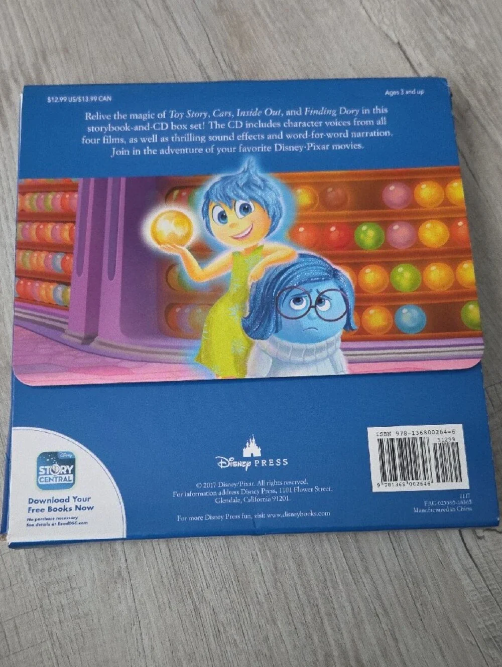 Disney Kids Read-Along Storybook & CD Set - Blue- Read Description